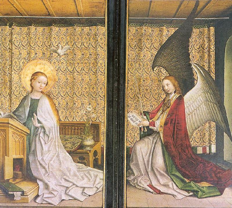 Lochner, Stephan Annunciation oil painting image